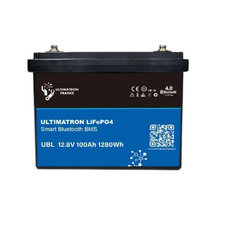 Miniature Batterie Lithium LiFePO4 Smart BMS - 12.8V 100AH - ULTIMATRON N° 0
