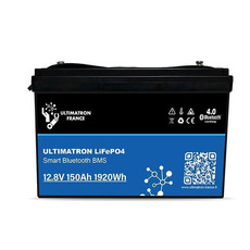 Miniature Batterie Lithium LiFePO4 Smart BMS 12.8V 150AH - ULTIMATRON N° 0